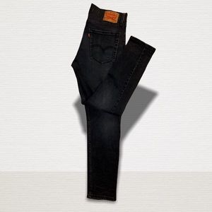 Levi’s 512 high waisted skinny jeans dark blue